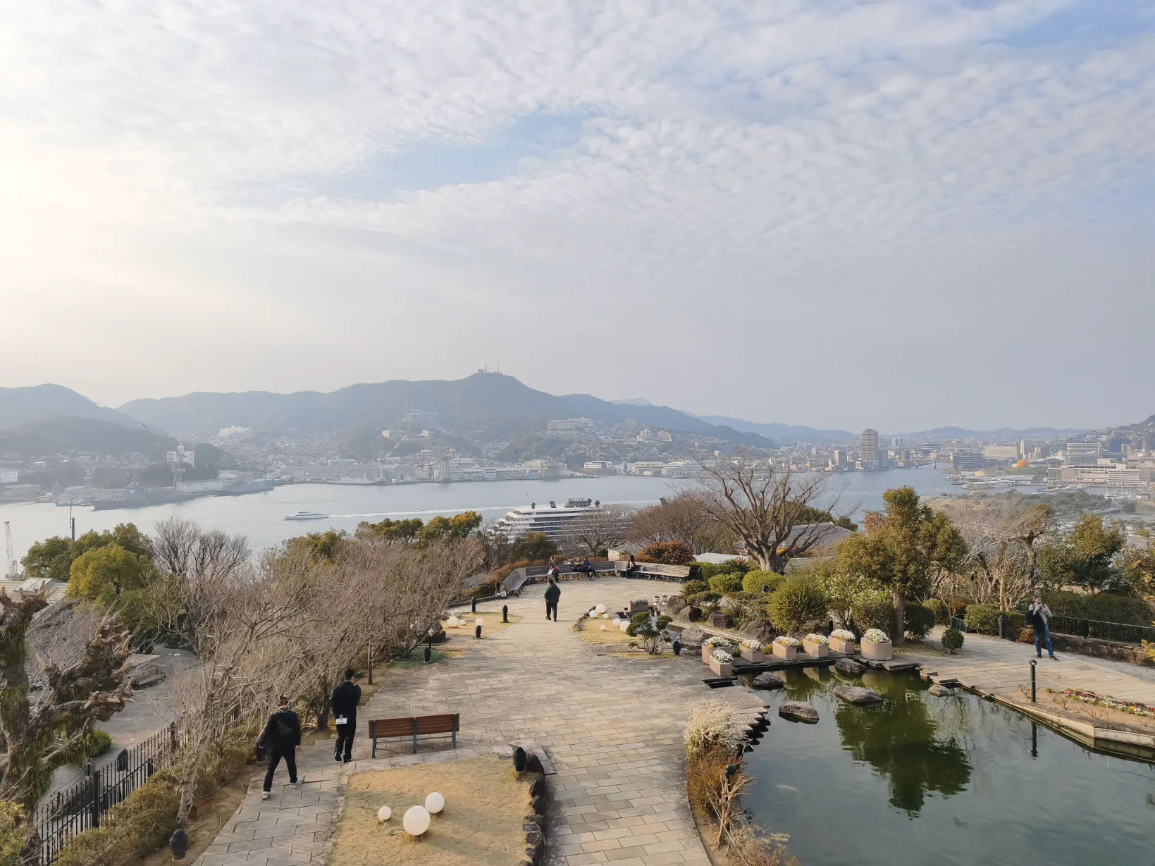 グラバー園の1番高いところからみた長崎